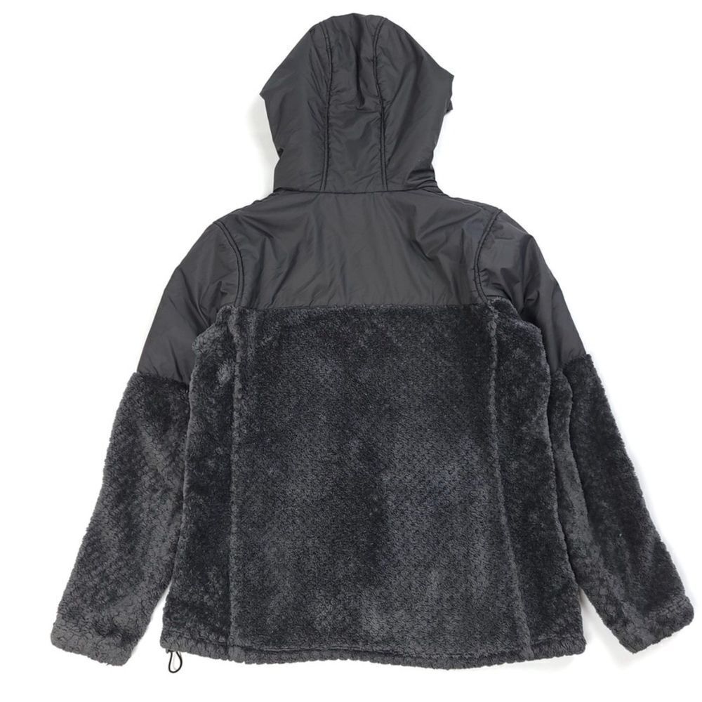 COLUMBIA Fireside Sherpa Hoodie Warm Tech Zip Jacket in Gray Medium Gorpcore - Picture 6 of 8